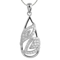 Unique Design Micro Setting 925 Bijoux Pendentifs en Argent Sterling